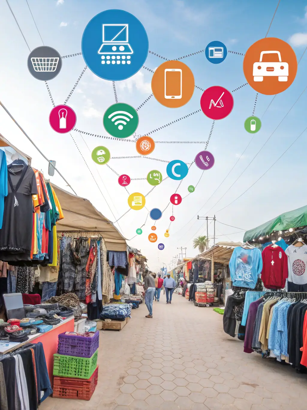 A high-quality image depicting a secure digital marketplace with various Facebook account icons, symbolizing the safety and variety of accounts available on MUAVIA24H.